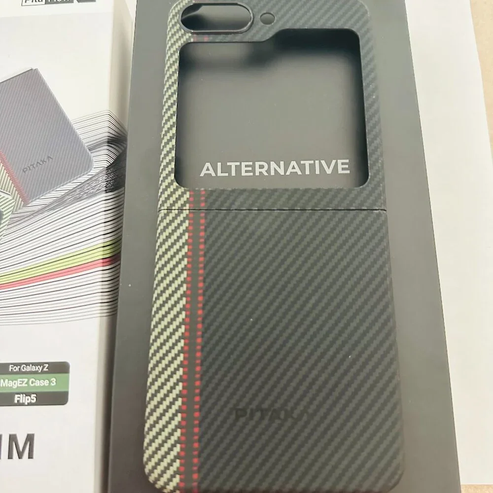 💯 Genuine📱PITAKA📱 MagEZ Case 3 for Z Flip 5 Compatible with MagSafe, Overture